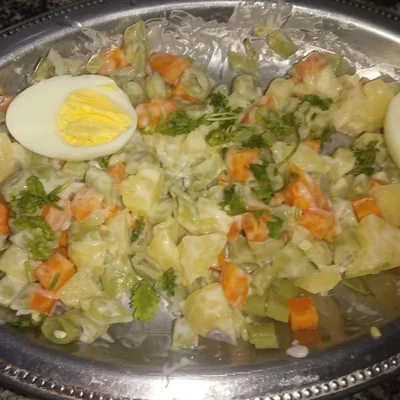 Recipe of Mayonnaise vegetable salad on the DeliRec recipe website