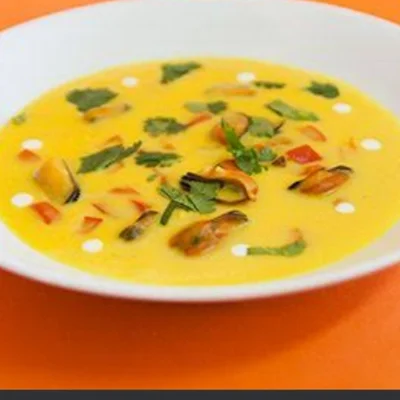 Recipe of mussel soup on the DeliRec recipe website