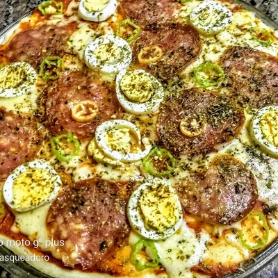 Recipe of microwave pizza on the DeliRec recipe website