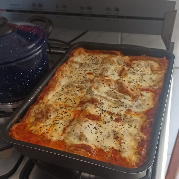 Photo of the • Plain ground beef lasagna – recipe of • Plain ground beef lasagna on DeliRec