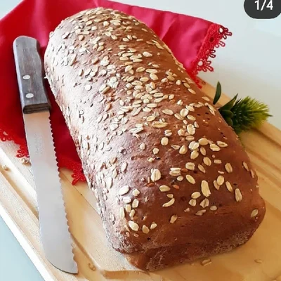 Recipe of 100% wholemeal bread on the DeliRec recipe website