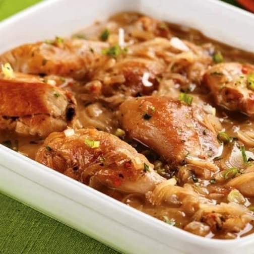 Photo of the Chicken in white wine sauce – recipe of Chicken in white wine sauce on DeliRec