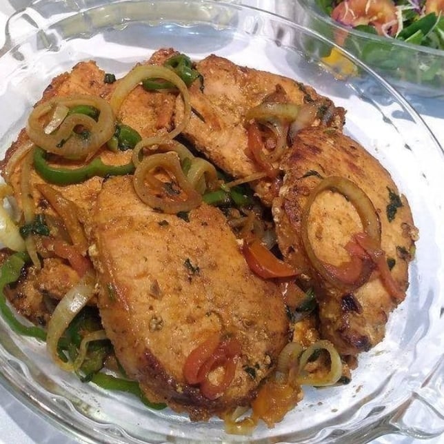 Photo of the Chicken fillet with peppers – recipe of Chicken fillet with peppers on DeliRec