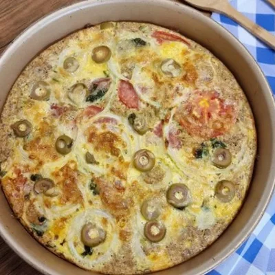 Recipe of Oven Omelet with Tuna on the DeliRec recipe website