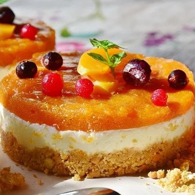 Recipe of Cheesecake with apricot syrup on the DeliRec recipe website