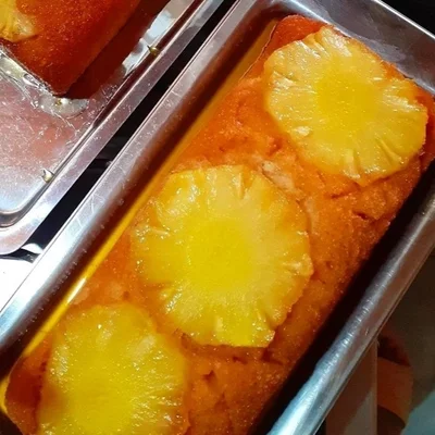 Recipe of Caramelized pineapple cake on the DeliRec recipe website