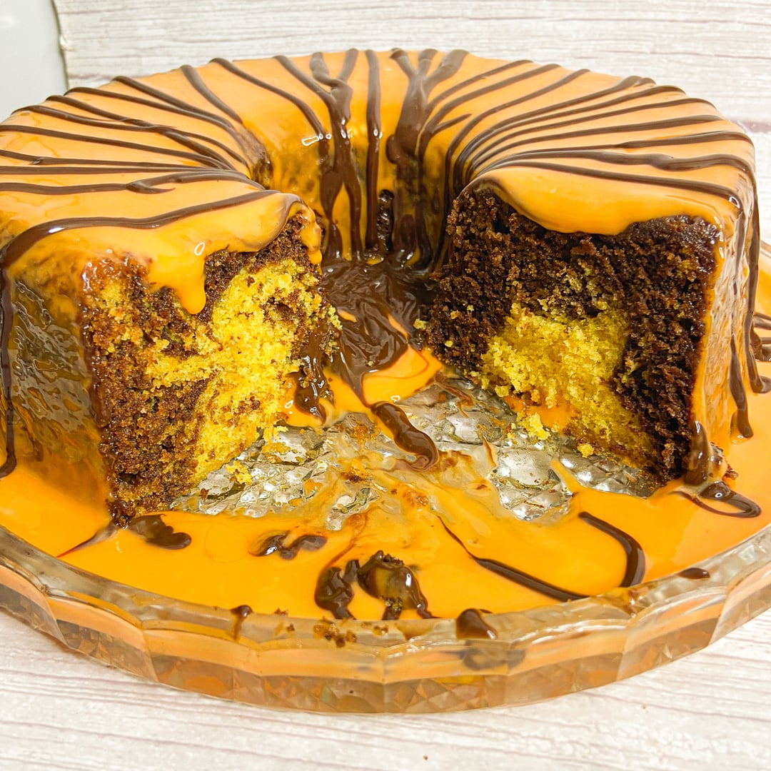 Photo of the CARROT STRIPED CAKE – recipe of CARROT STRIPED CAKE on DeliRec