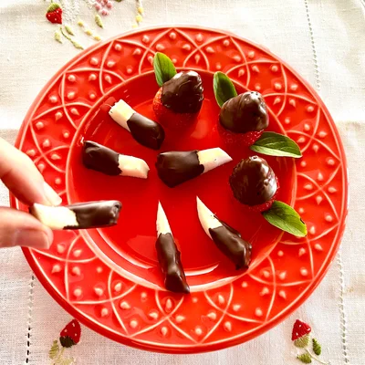Recipe of Coconut and Strawberry Snacks on the DeliRec recipe website