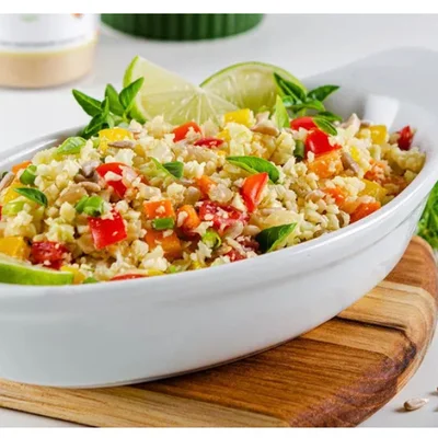 Recipe of Vegan cauliflower couscous: learn how to make it! on the DeliRec recipe website