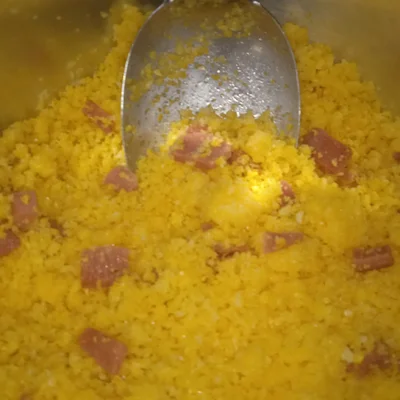 Recipe of couscous with mortadella on the DeliRec recipe website