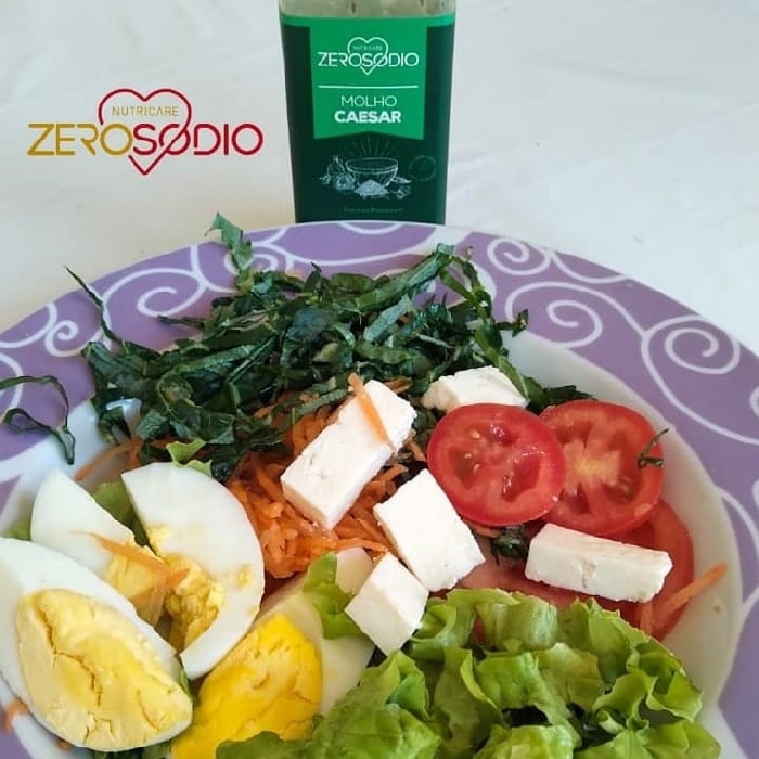 Foto da Salada ao molho caesar  ZEROSODIO  - receita de Salada ao molho caesar  ZEROSODIO  no DeliRec