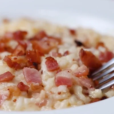 Recipe of Risotto with Bacon on the DeliRec recipe website