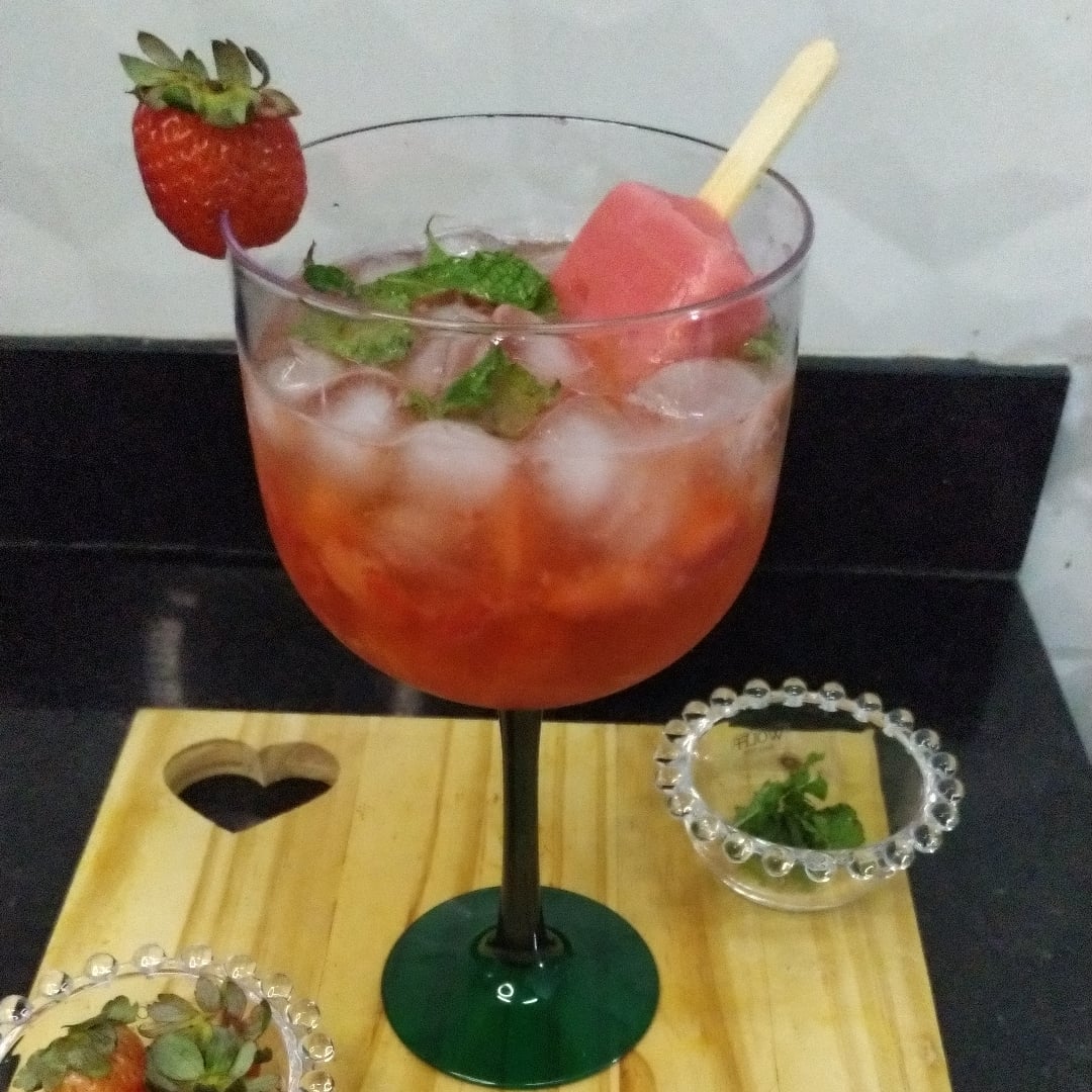 Photo of the Refreshing strawberry drink without alcohol – recipe of Refreshing strawberry drink without alcohol on DeliRec