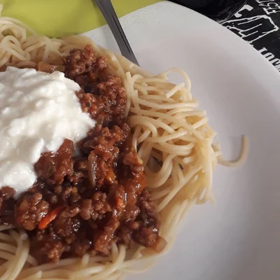 Recipe of Macaroni with ground beef and cream cheese. on the DeliRec recipe website