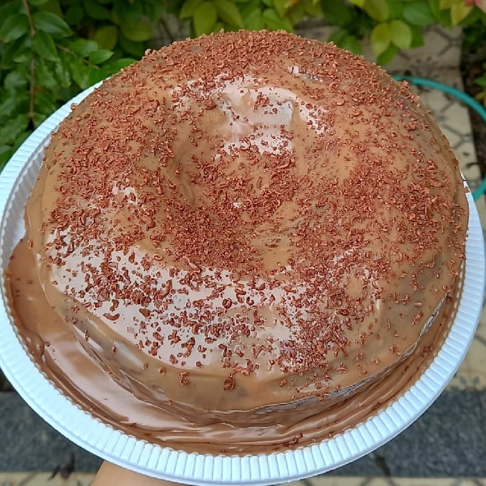 Photo of the Chocolate cake with brigadeiro – recipe of Chocolate cake with brigadeiro on DeliRec