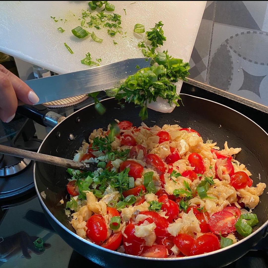 Foto da Salada de bacalhau desfiado  - receita de Salada de bacalhau desfiado  no DeliRec