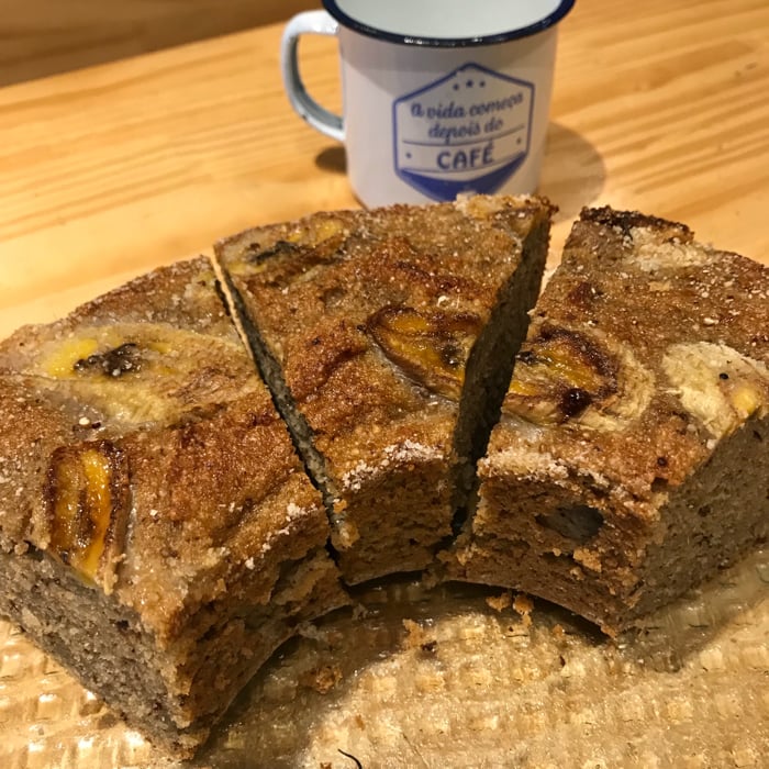Photo of the Sugar-free, gluten-free and lactose-free banana cake – recipe of Sugar-free, gluten-free and lactose-free banana cake on DeliRec