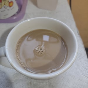 Coffee with powdered milk 😋