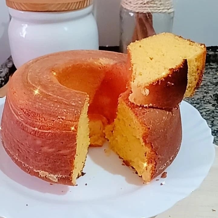 Photo of the Cornmeal cake without milk and without eggs – recipe of Cornmeal cake without milk and without eggs on DeliRec