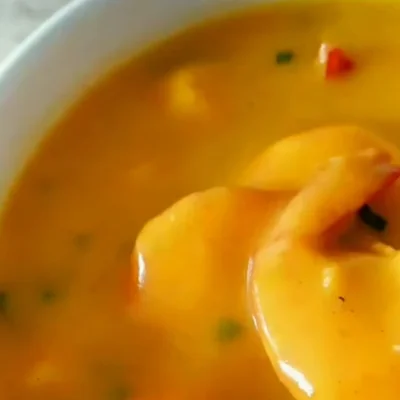 Receita de Sopa de camarão caseira no site de receitas DeliRec