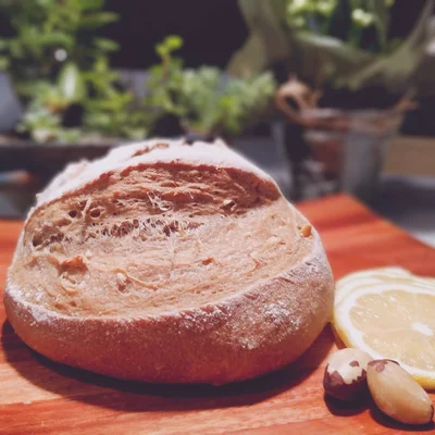 Recipe of Wholemeal Sicilian Lemon and Brazil Nut Bread on the DeliRec recipe website