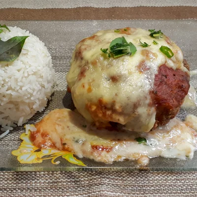 Recipe of MEAT POLPETTON - STUFFED - PARMEGIANA - [FATHER ALSO KITCHES] on the DeliRec recipe website