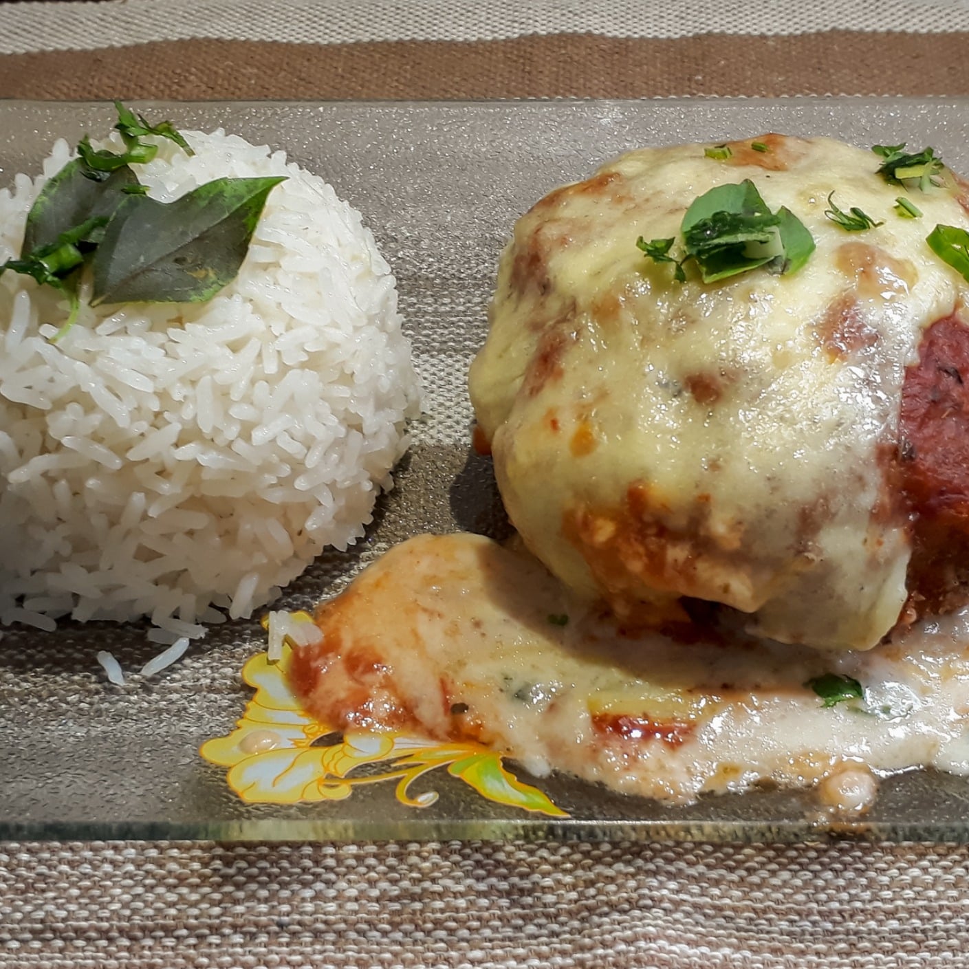Photo of the MEAT POLPETTON - STUFFED - PARMEGIANA - [FATHER ALSO KITCHES] – recipe of MEAT POLPETTON - STUFFED - PARMEGIANA - [FATHER ALSO KITCHES] on DeliRec