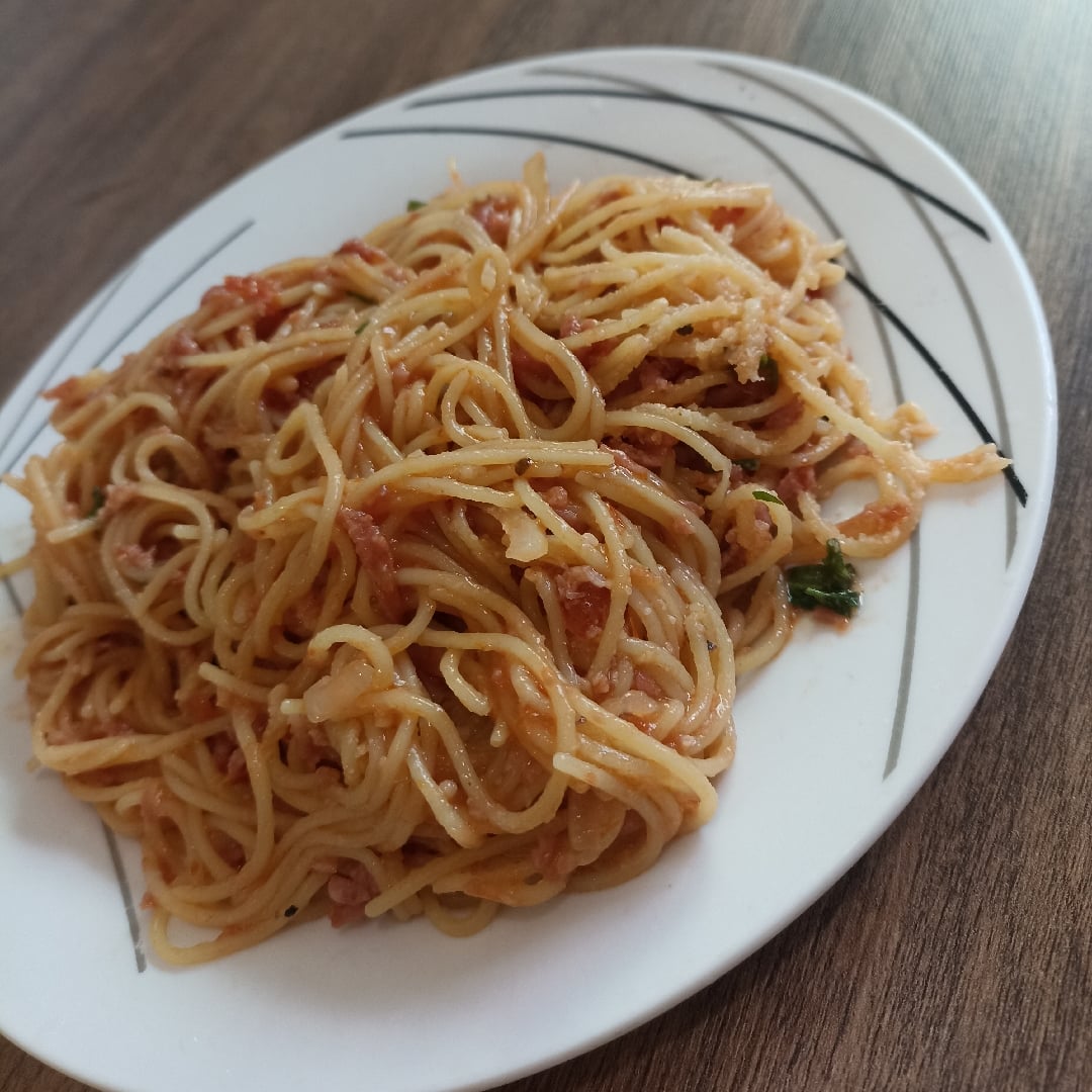 Photo of the Pasta with pepperoni sauce 😋 – recipe of Pasta with pepperoni sauce 😋 on DeliRec