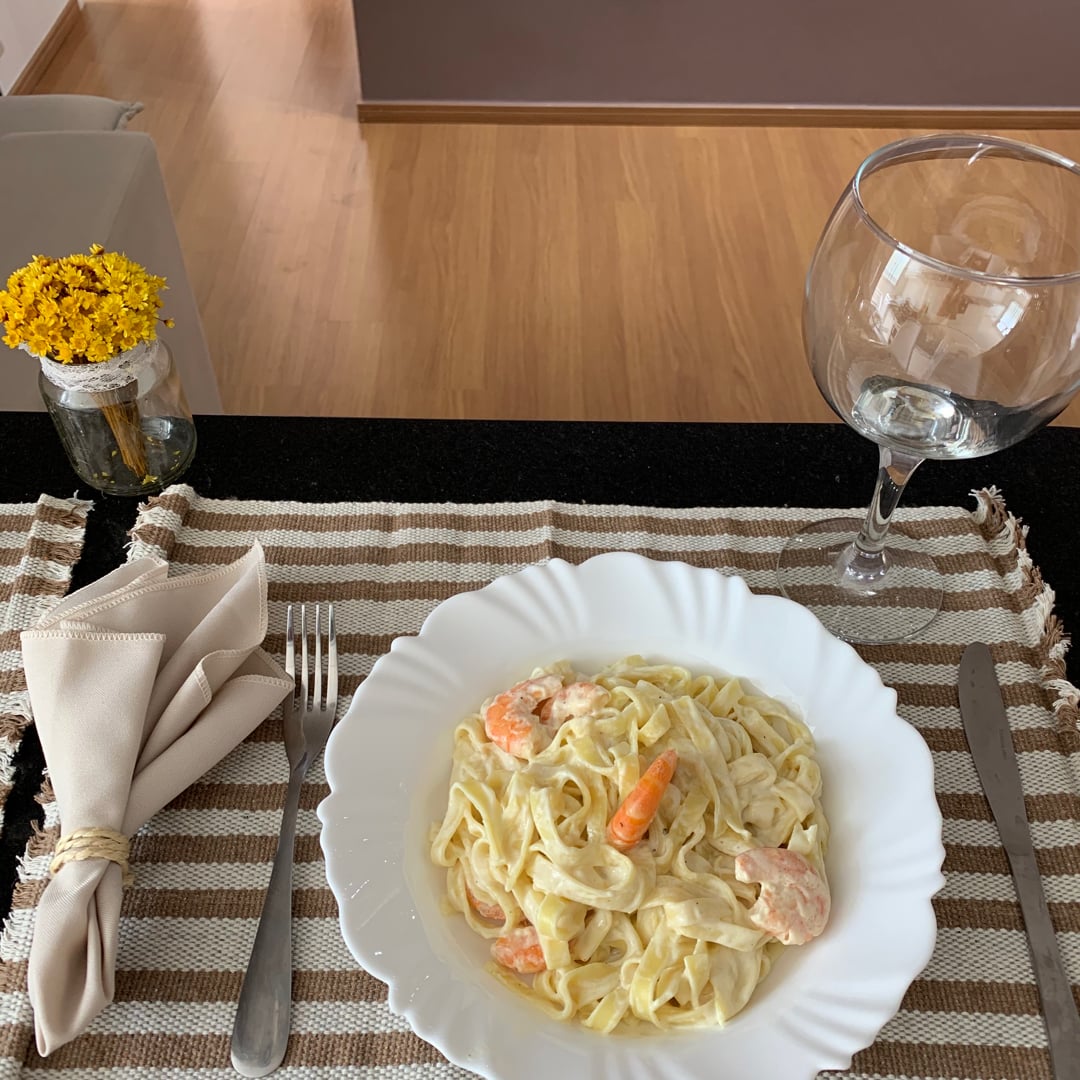 Photo of the Alfredo Pasta with Shrimp – recipe of Alfredo Pasta with Shrimp on DeliRec