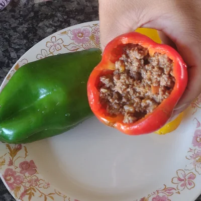 Recipe of Stuffed peppers with ground beef on the DeliRec recipe website