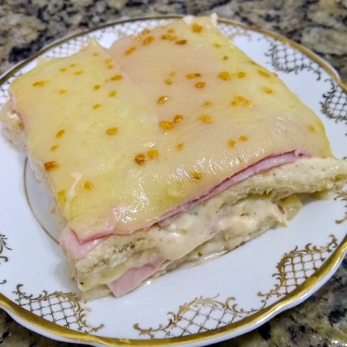 Photo of the Cheese oven sandwich with ham! 🤤♥️ – recipe of Cheese oven sandwich with ham! 🤤♥️ on DeliRec