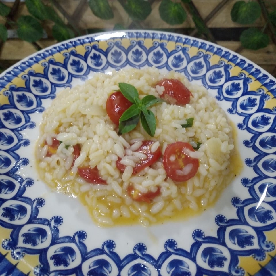 Foto da Risoto de tomate confit - receita de Risoto de tomate confit no DeliRec