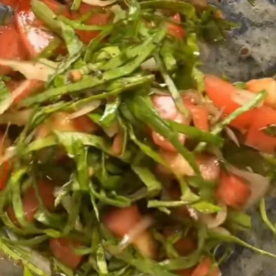 Recipe of kale salad on the DeliRec recipe website