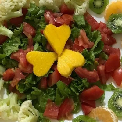 Recette de salade du bonheur sur le site de recettes DeliRec