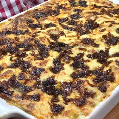 Recipe of pork lasagna on the DeliRec recipe website