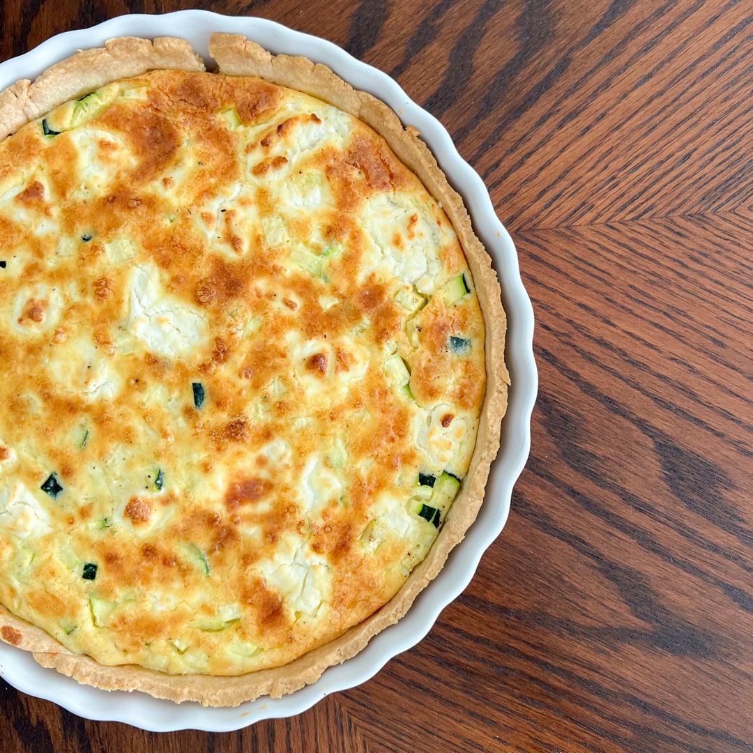 Photo of the Zucchini and goat cheese quiche – recipe of Zucchini and goat cheese quiche on DeliRec