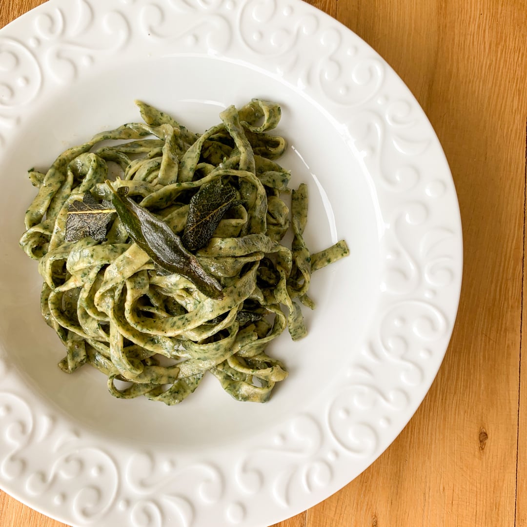 Photo of the Fresh spinach pasta in sage noisette butter – recipe of Fresh spinach pasta in sage noisette butter on DeliRec