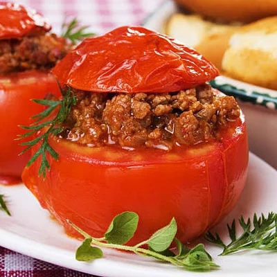 Recipe of Stuffed tomatoes on the DeliRec recipe website