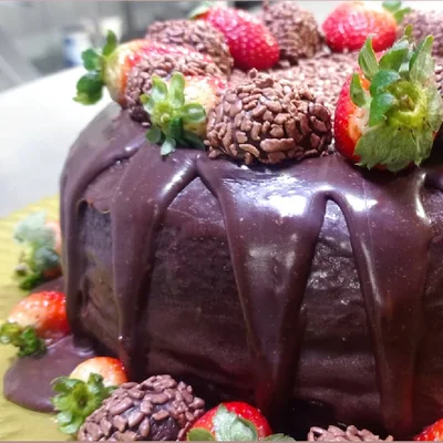 Recipe of homemade chocolate cake on the DeliRec recipe website