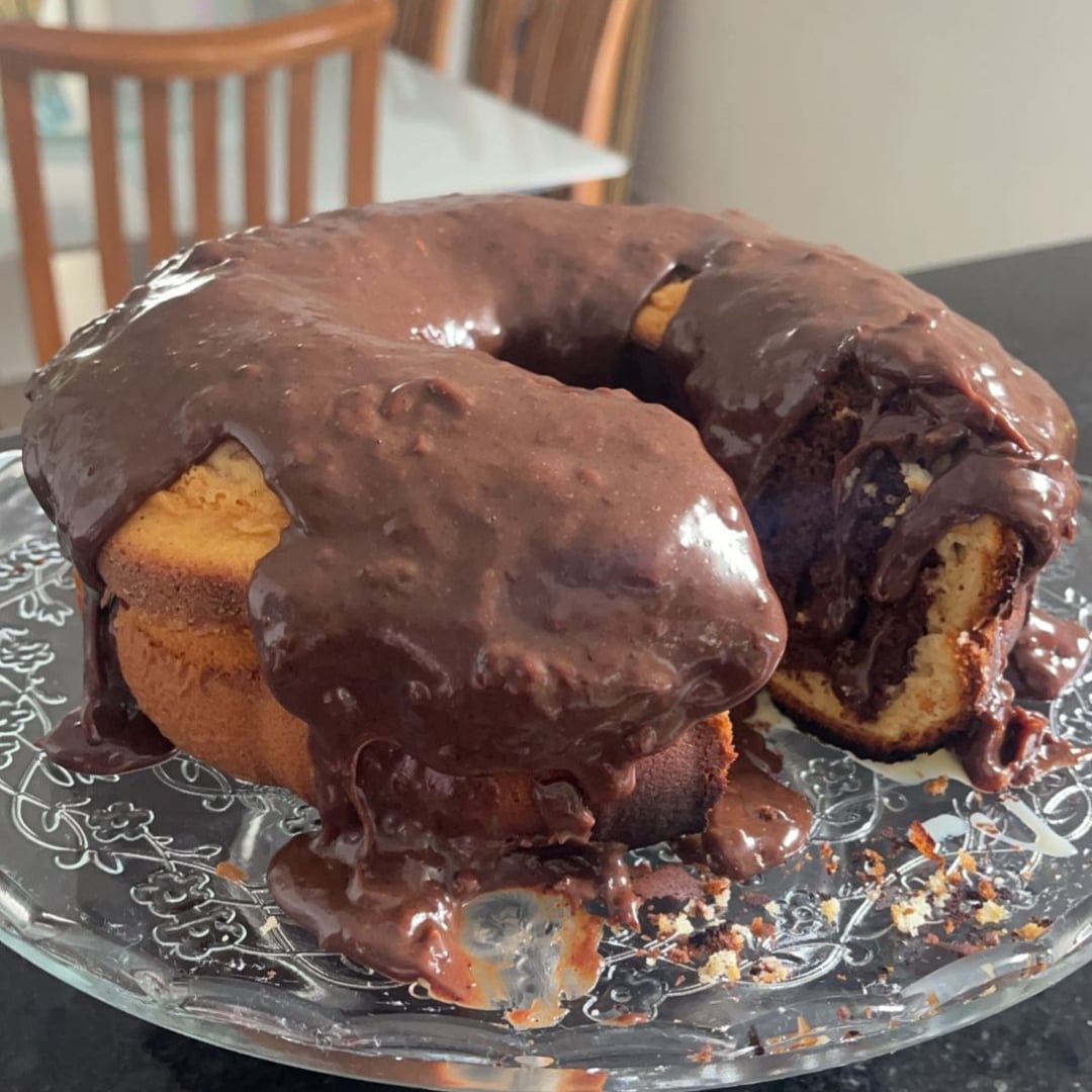 Photo of the Cake with ready-made dough with syrup – recipe of Cake with ready-made dough with syrup on DeliRec