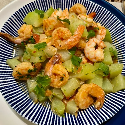 Recipe of shrimp with chayote on the DeliRec recipe website