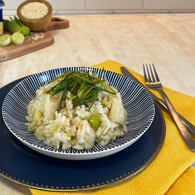 Recipe of cod risotto on the DeliRec recipe website