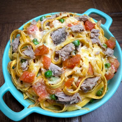 Recipe of pasta with tuna on the DeliRec recipe website