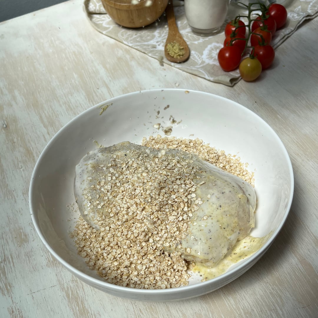 Foto da Frango empanado com Quinoa na Airfryer - receita de Frango empanado com Quinoa na Airfryer no DeliRec