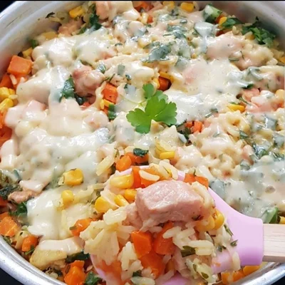 Recipe of Rice with Pork Loin on the DeliRec recipe website