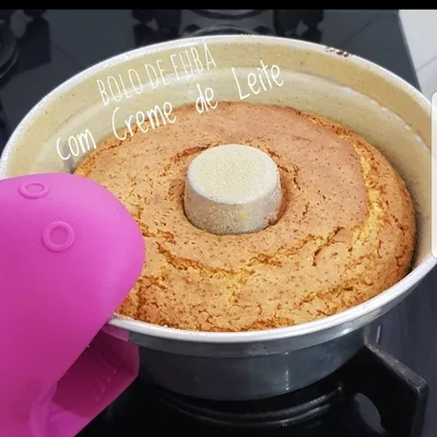 Recipe of Cornmeal Cake With Milk Cream on the DeliRec recipe website