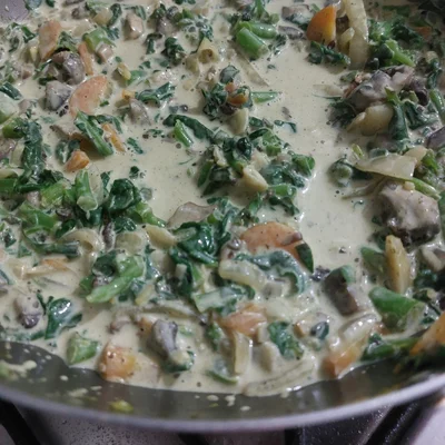 Recipe of spinach white sauce on the DeliRec recipe website