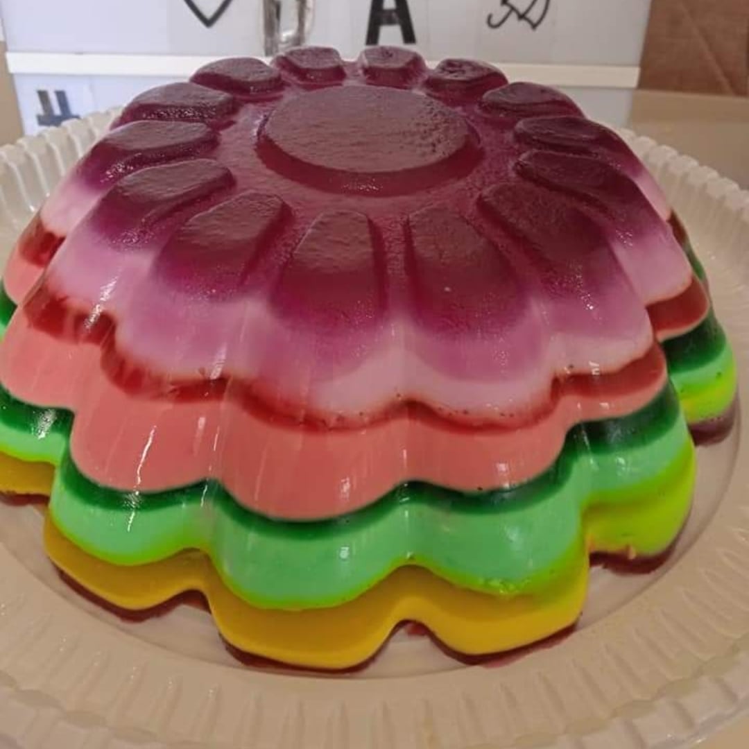 Photo of the Rainbow gelatin 🌈 – recipe of Rainbow gelatin 🌈 on DeliRec
