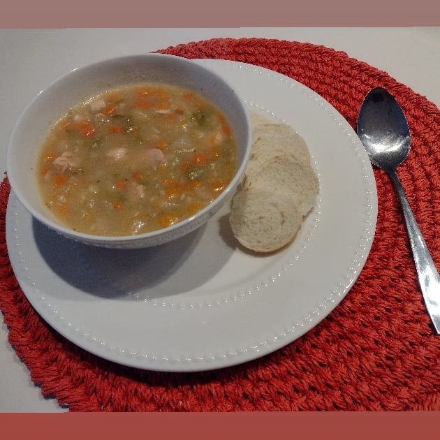 Foto da Sopa de legumes com frango  - receita de Sopa de legumes com frango  no DeliRec