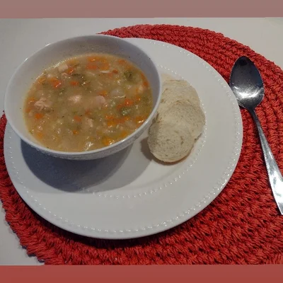 Recipe of Vegetable Soup With Chicken on the DeliRec recipe website